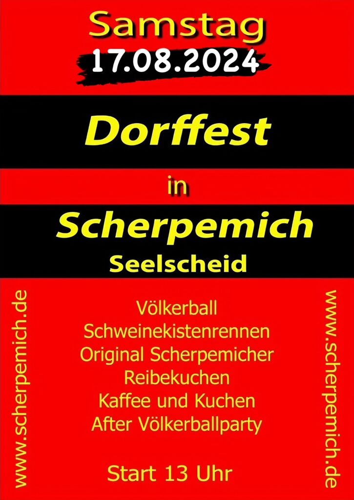 Flyer Dorffest 2024